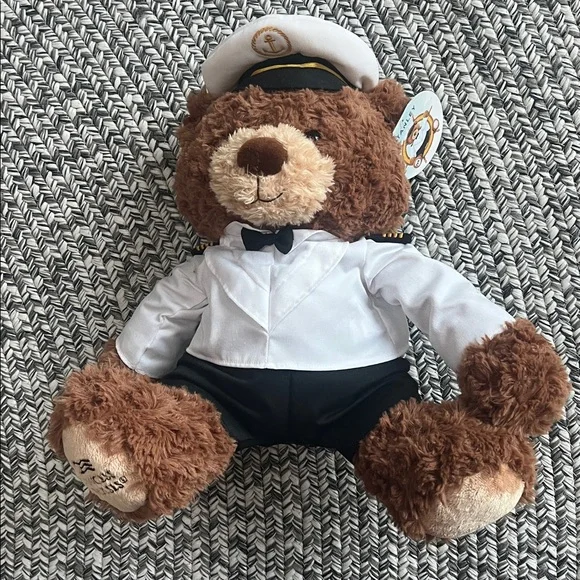 Captain Brown Teddy Bear in Sailor Outfit - Picture 1 of 8